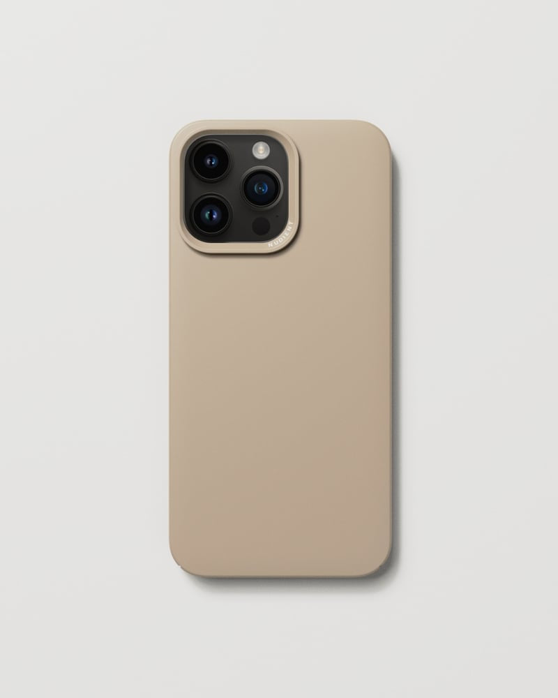 Nudient Thin Case Backcover – für Apple iPhone 14 Pro Max, MagSafe, Kunststoff, Clay Beige