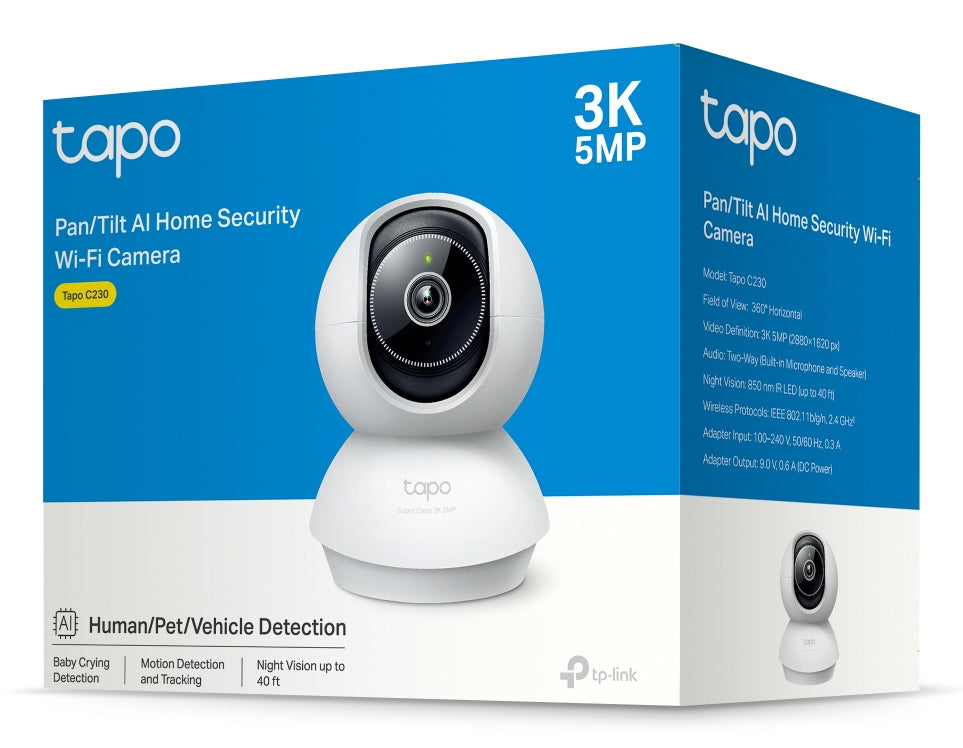 TP-Link Tapo C230 PTZ – 5MP – WLAN – Innen