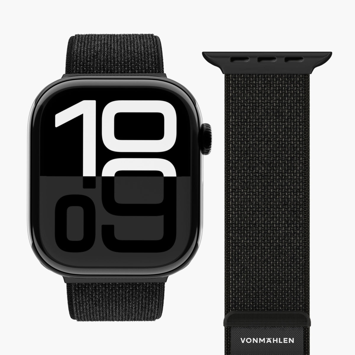 Vonmählen Fitness Loop 2 – Armband Schwarz, für Apple Watch 44–49 mm