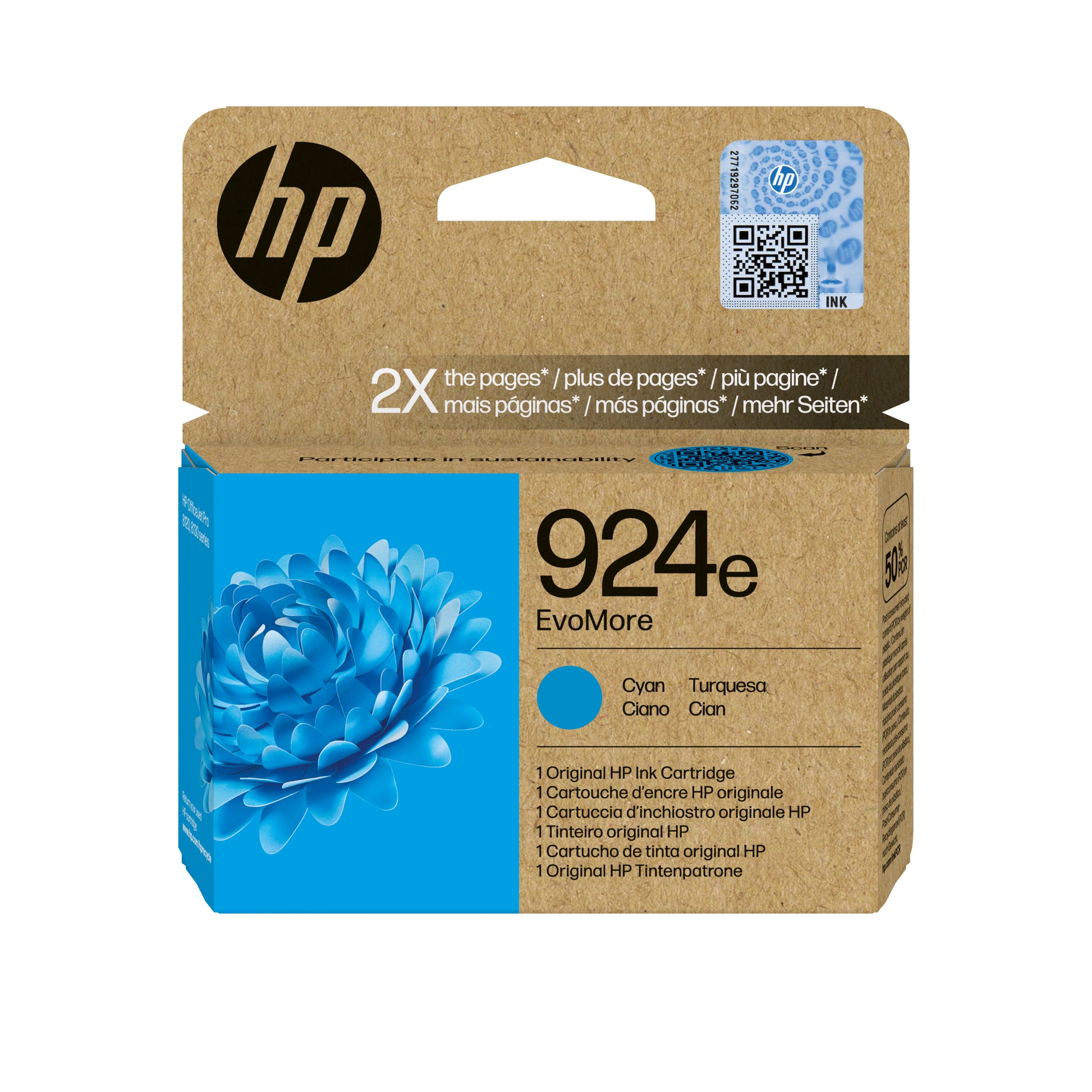 HP Tintenpatrone 924E, Cyan