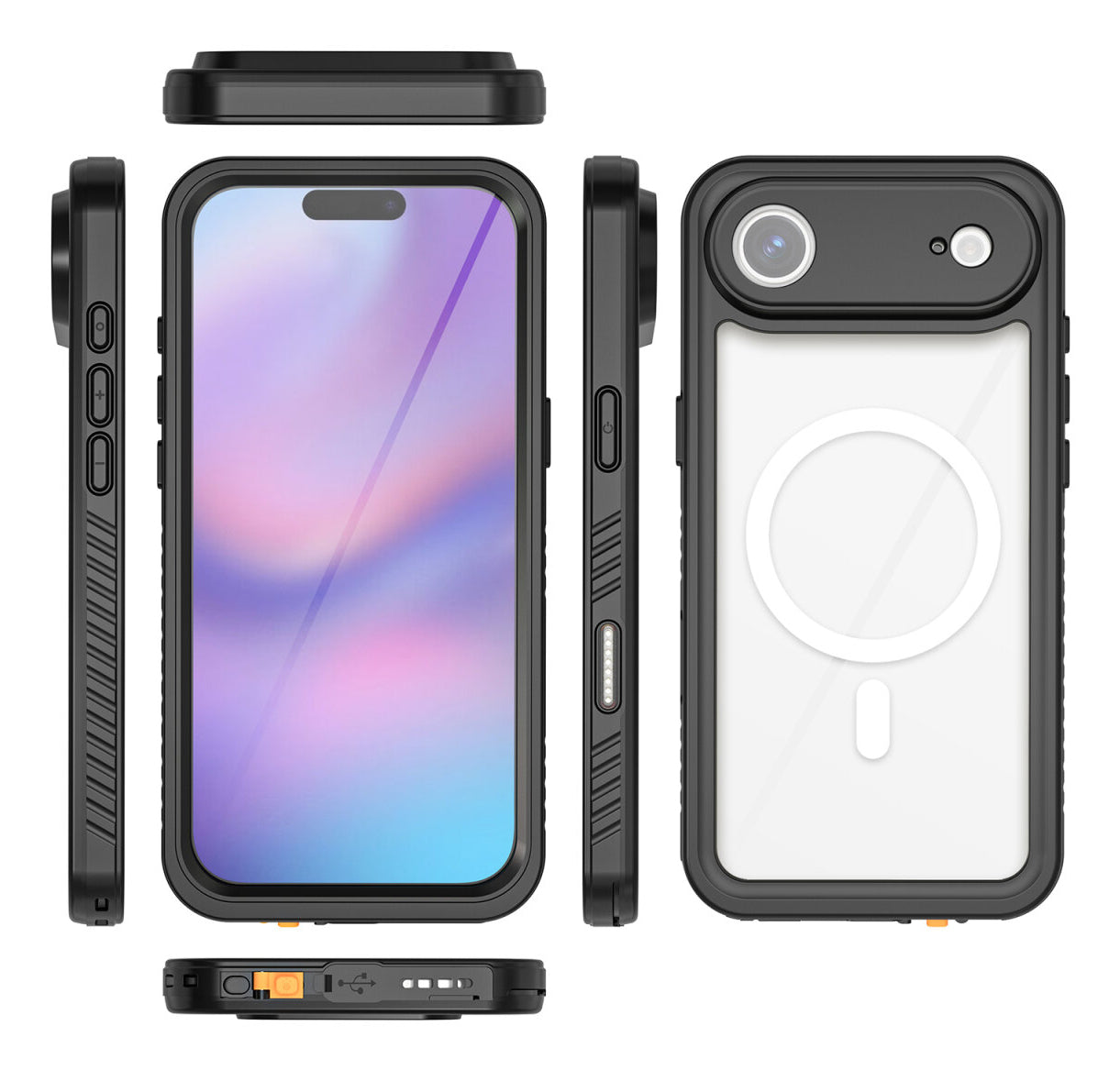 4smarts Backcover – für Apple iPhone 17 Air – schwarz – PC – MagSafe kompatibel, wasserdicht