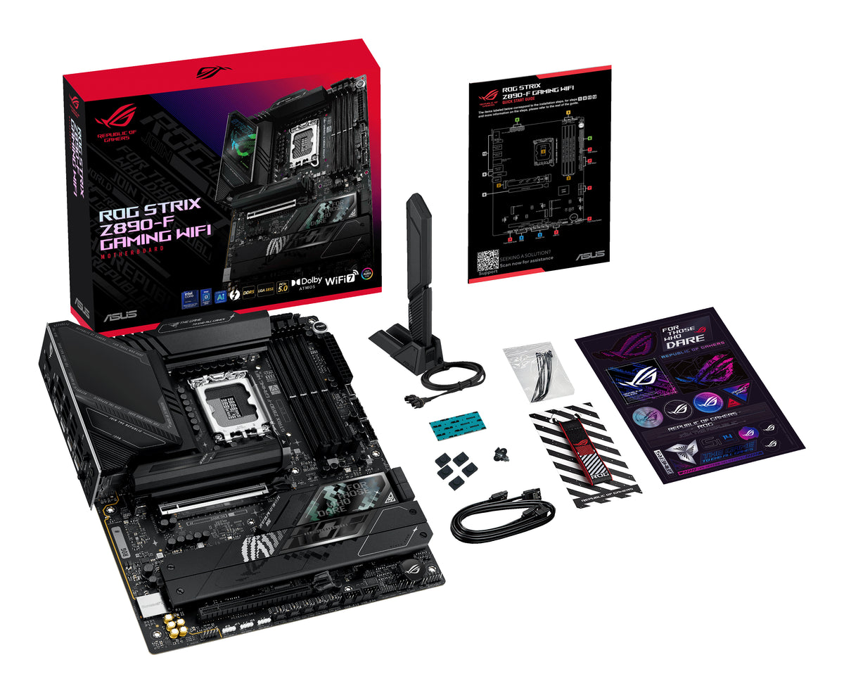 ASUS ROG STRIX Z890-F GAMING WIFI – Mainboard – LGA 1851, Intel Z890, ATX, DDR5