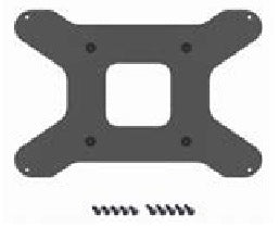 Honeywell EDA10A-MNT-VS – VESA-Adapterplatte – VESA 75×75 mm – inkl. M3-Schrauben, Schwarz – für EDA10A