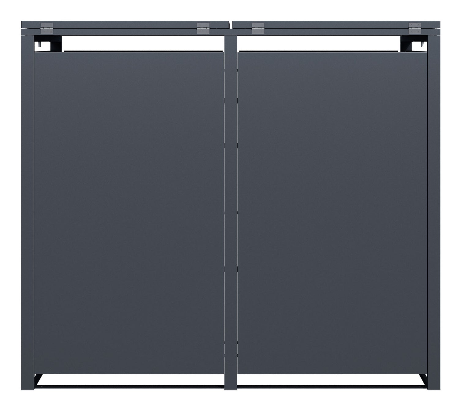 Phoenix Safe Co. Müllcontainer GB2213AWK – Stahl, rechteckig – Anthrazit/Eichenholzoptik – vandalensicher