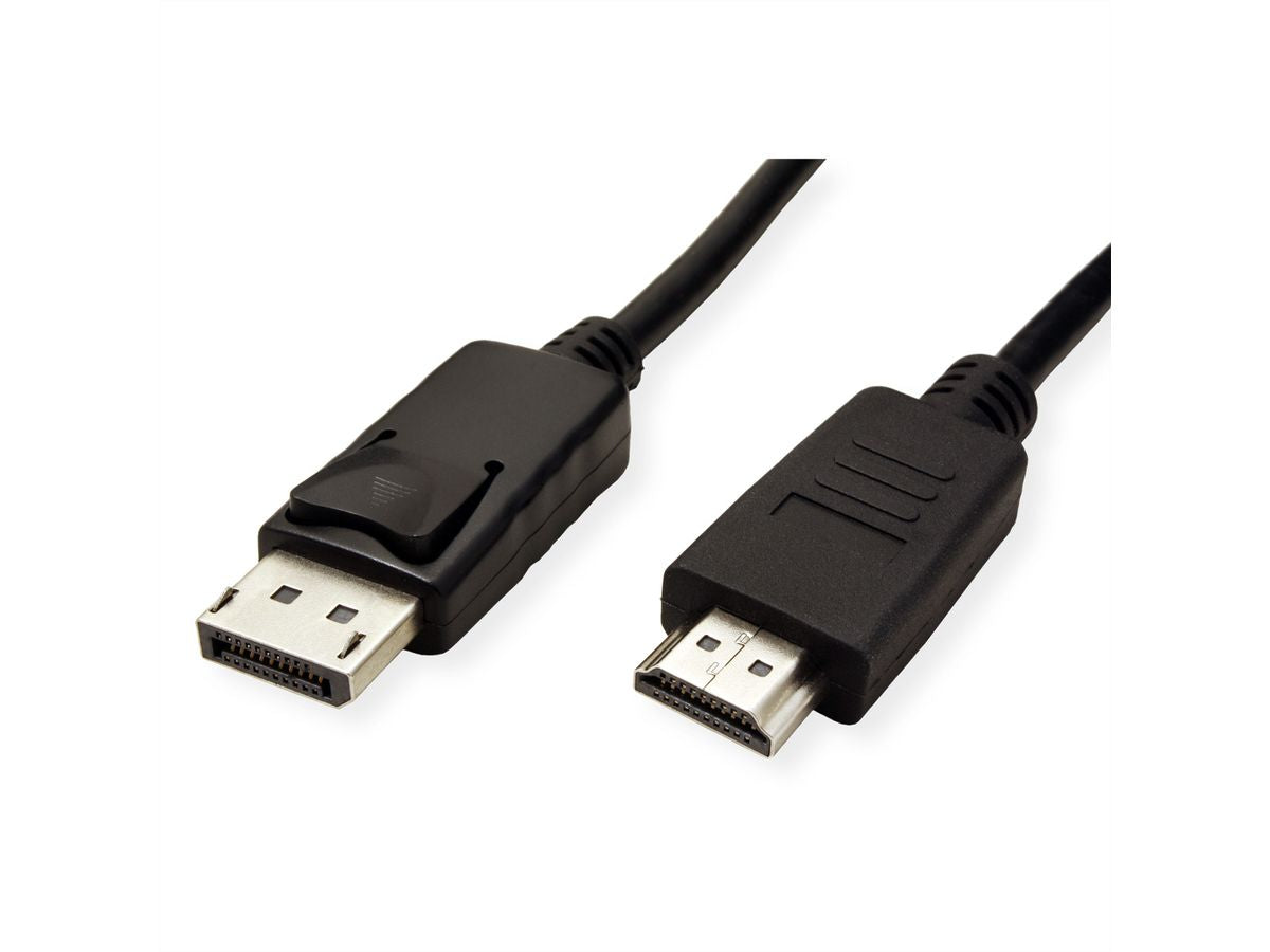 ROLINE GREEN DisplayPort auf HDMI Kabel DP 1.1 1080p 60 Hz – 2 m – für TV, Beamer, Projektor