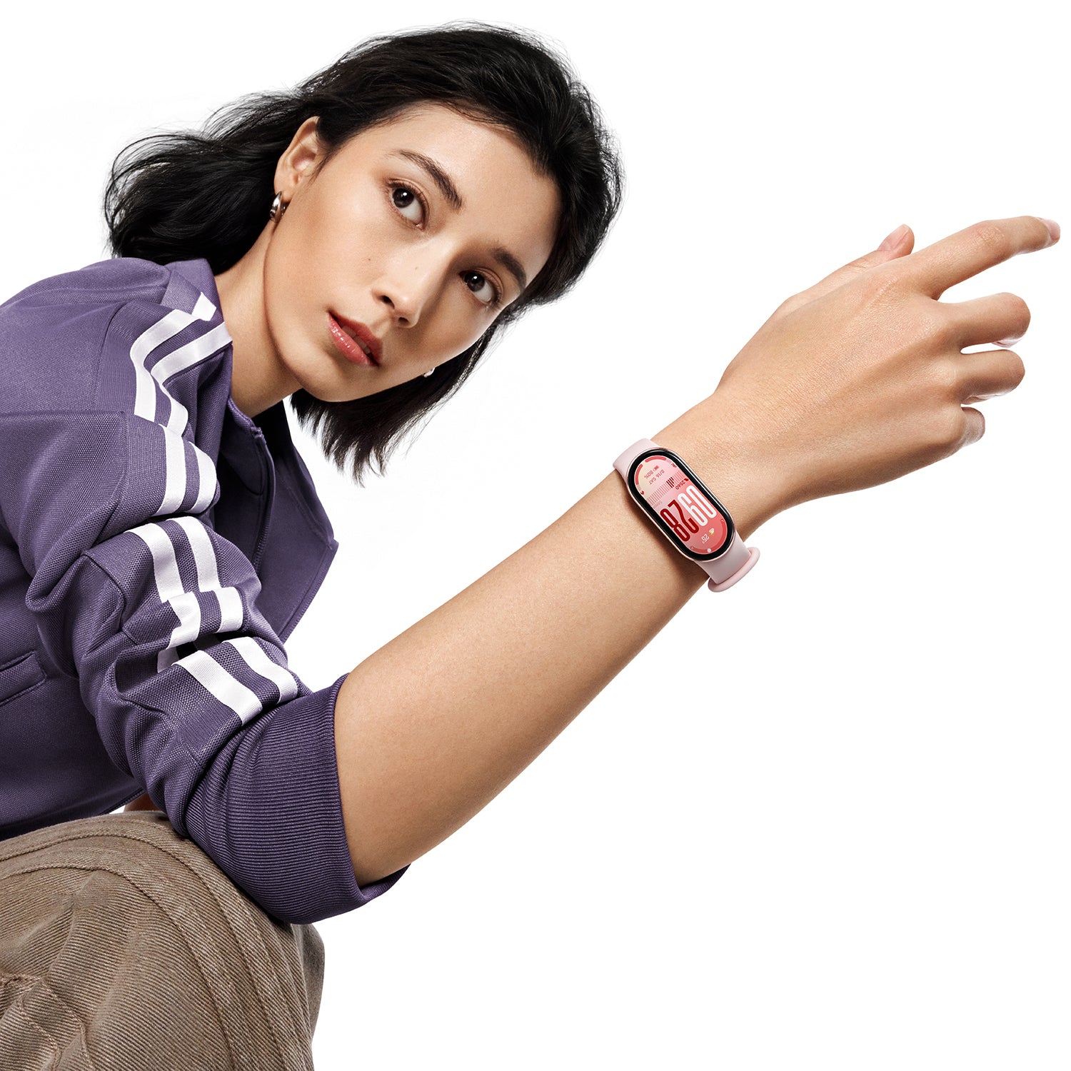 Xiaomi Smart Band 10 – Smartwatch – 1,72", Bluetooth, AMOLED, 5 ATM, Rosa, Sportarmband
