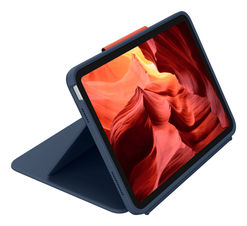Logitech Rugged Combo 4 Touch – Tastatur, UK-Layout (EN), mit Touchpad – für iPad (10. Generation)