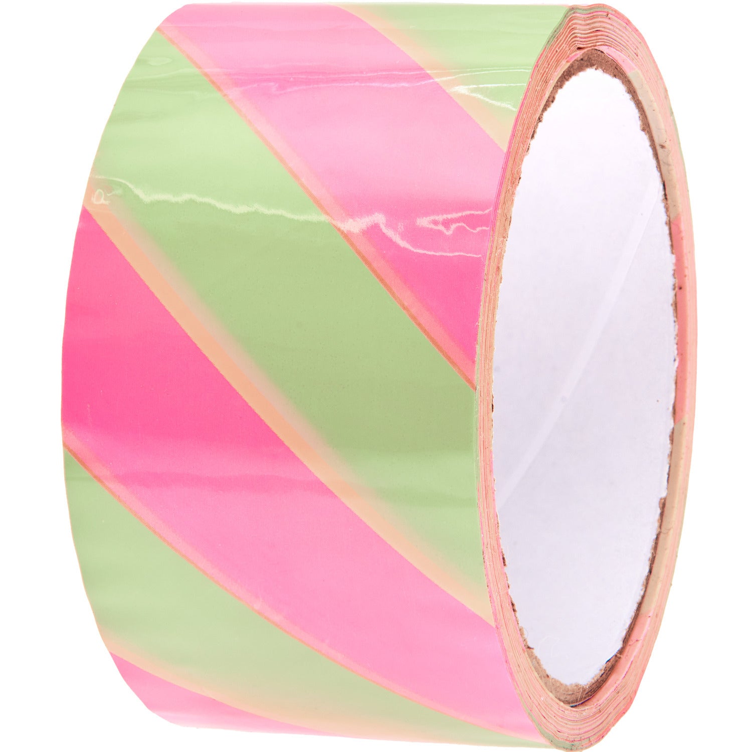 Rico Design Verpackungsklebeband, Papier, Grün, Pink, Muster – 50 mm × 32 m – 1 Stück