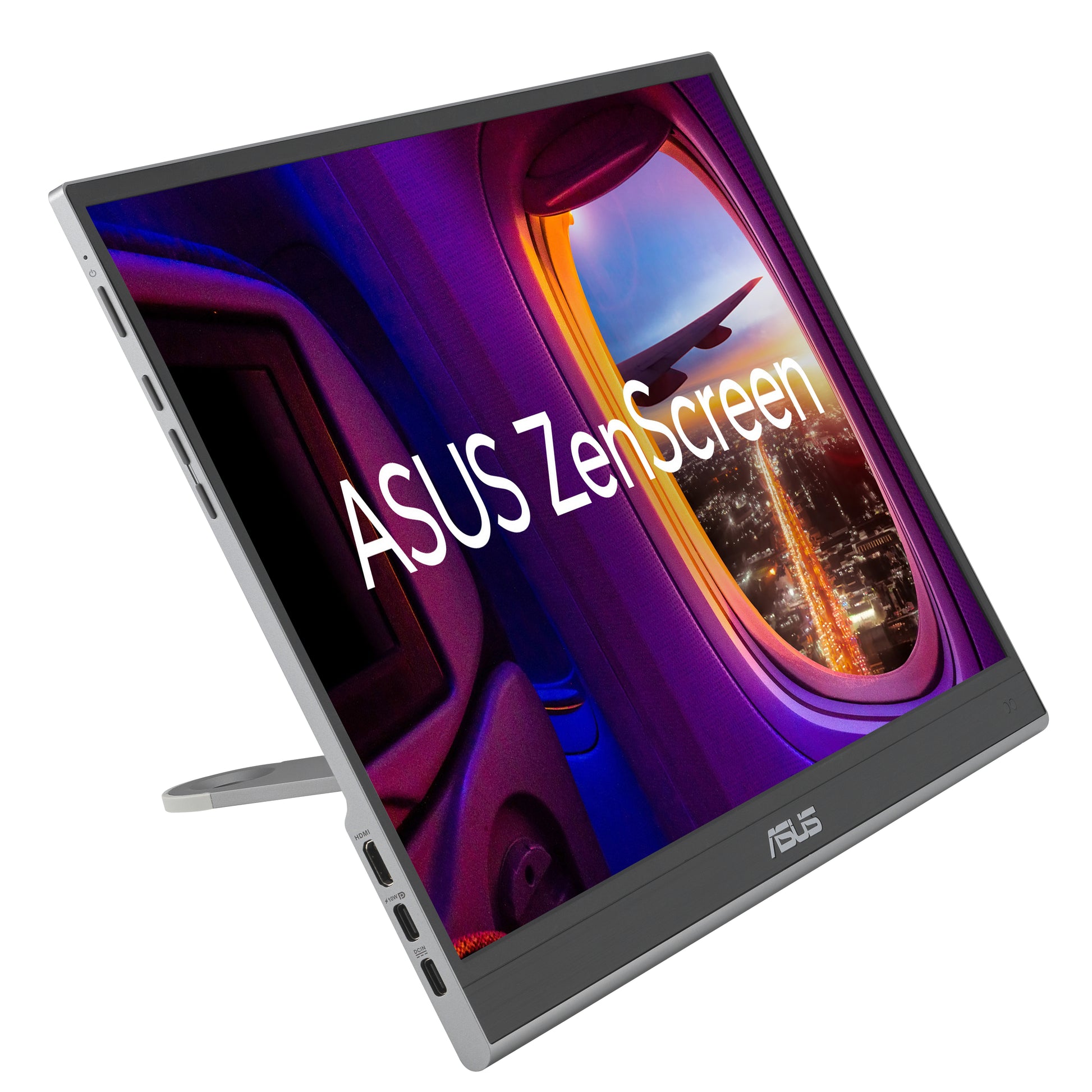 ASUS Zenscreen MQ16AHE – Portabler Monitor, 15,6", 1920 × 1080 (Full HD), OLED, Silber