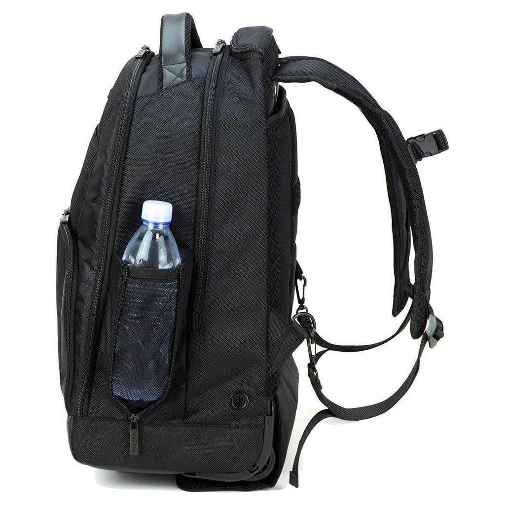 Targus Trolley-Rucksack – 30 l, mit Rollen, mit Tablet-Fach, Polyester – Schwarz, 220 × 515 × 360 mm