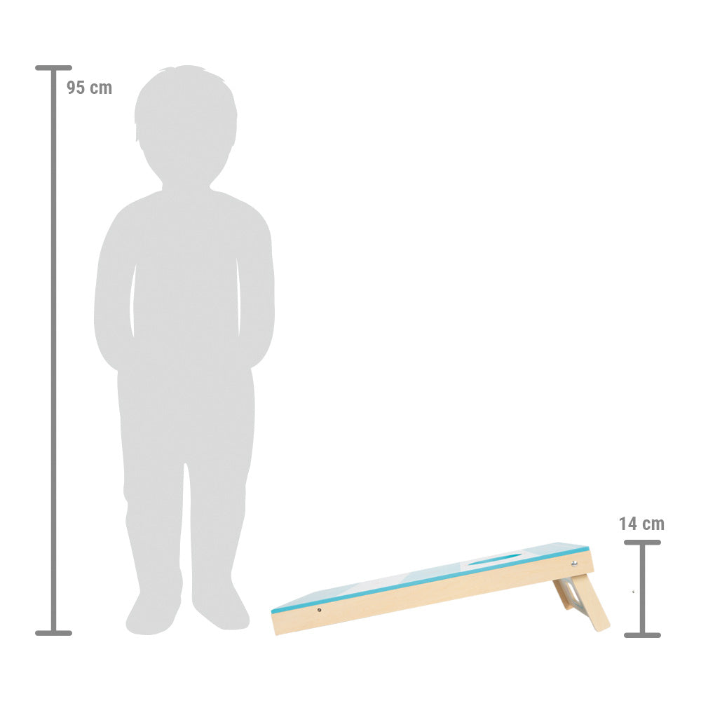 Small foot Cornhole und Sling Puck – Geschicklichkeitsspiel, 1 Spieler, ab 5 Jahren