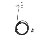 DICOTA Sicherheitskabelschloss für Laptop – 2 m – Schwarz