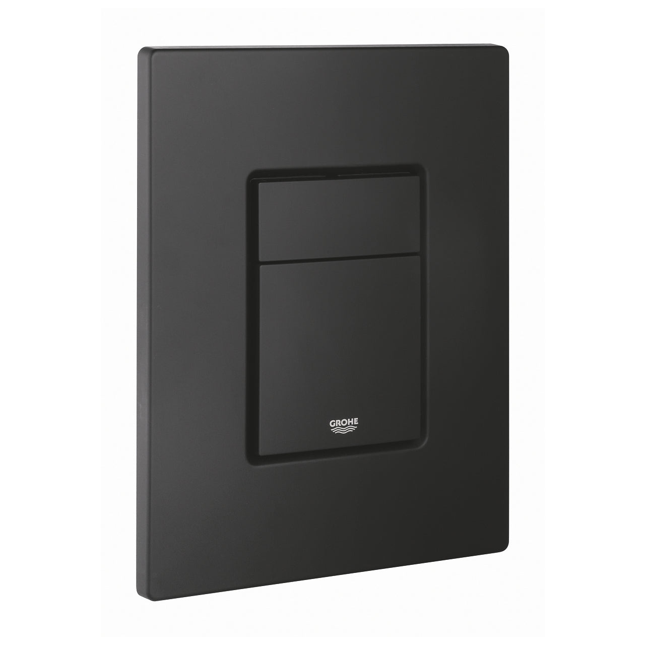 GROHE Even – WC-Betätigungsplatte – Kunststoff, schwarz, 15,6 × 1 × 19,7 cm