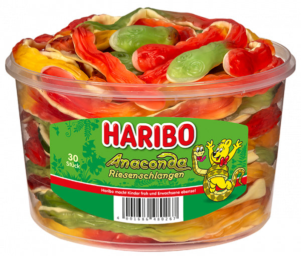 Haribo Anaconda Riesenschlangen Gummibonbons – 1,2 kg