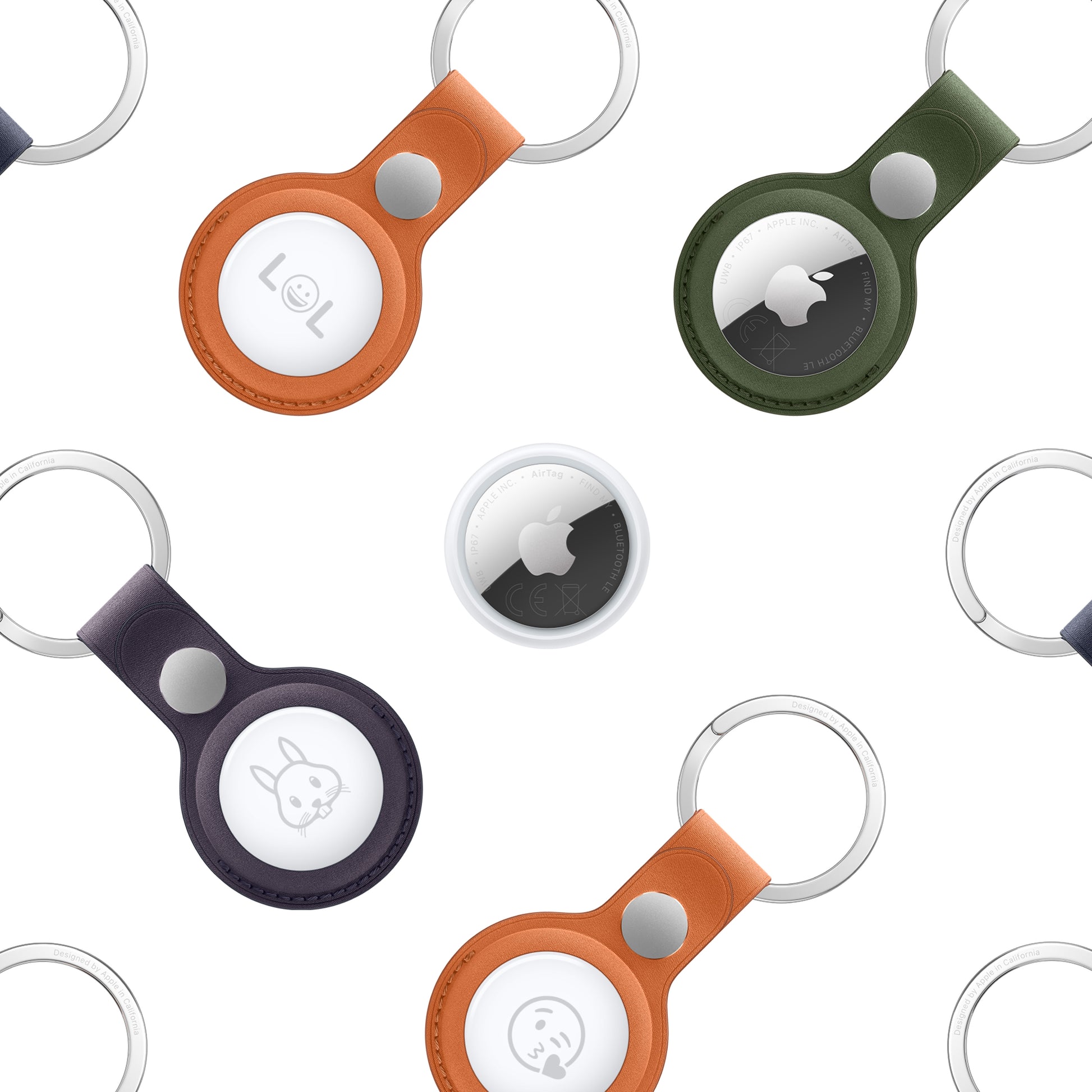 Apple AirTag – Silber, Weiss, IP67, für iPhone