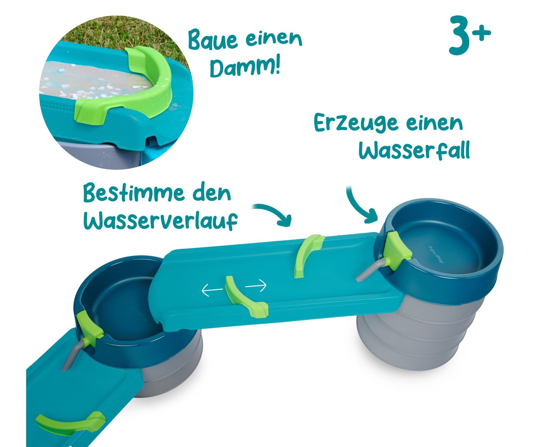 Aquaplay Mudway FLOW Matschbahn – ab 3 Jahren – Kunststoff, mehrfarbig