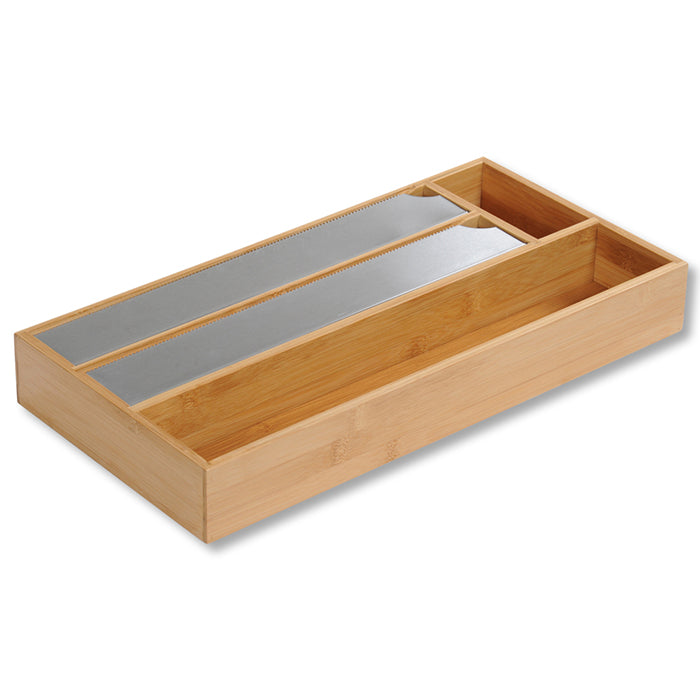 Kesper Folienspender 42 × 19 × 5,4 cm, Bambus, Braun, mit Aufhängevorrichtung