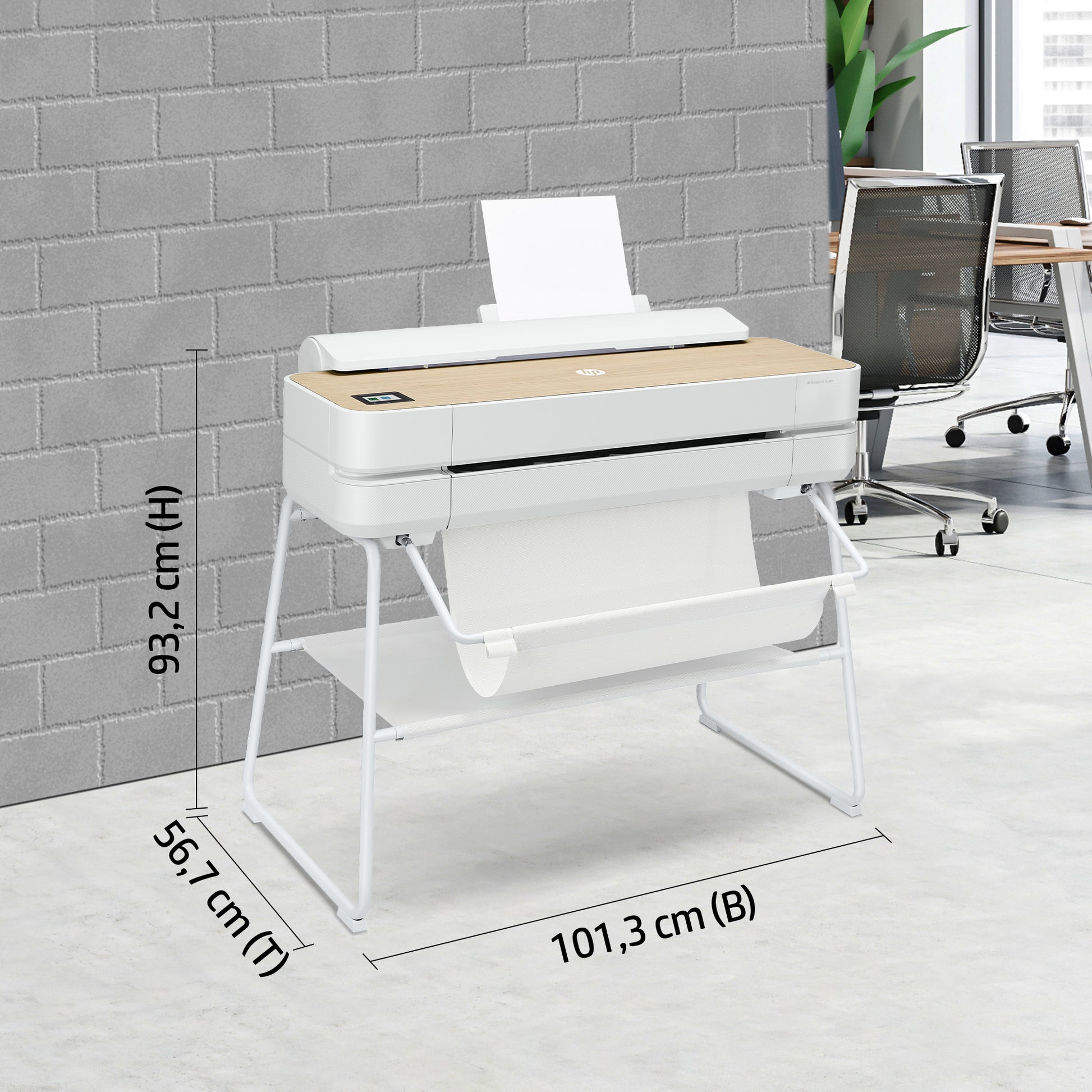 HP DesignJet Studio Steel – Grossformatdrucker 36", Farbe, LAN/WLAN/USB, 2400 × 1200 dpi