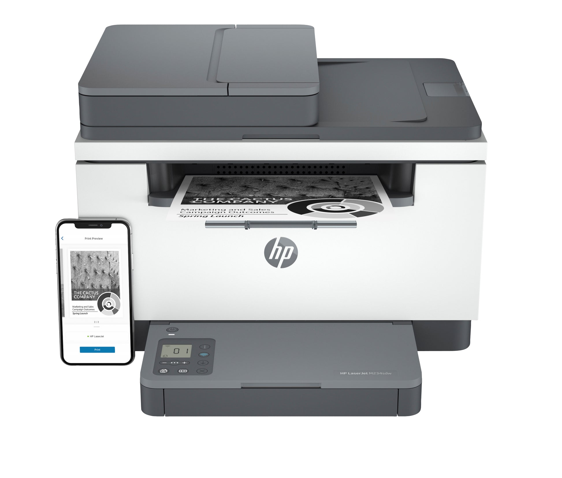 HP Laserjet Mfp M234Sdw Drucker – SW Laser-Multifunktionsdrucker, A4, 3-in-1, Duplex, ADF, WLAN/LAN, AirPrint