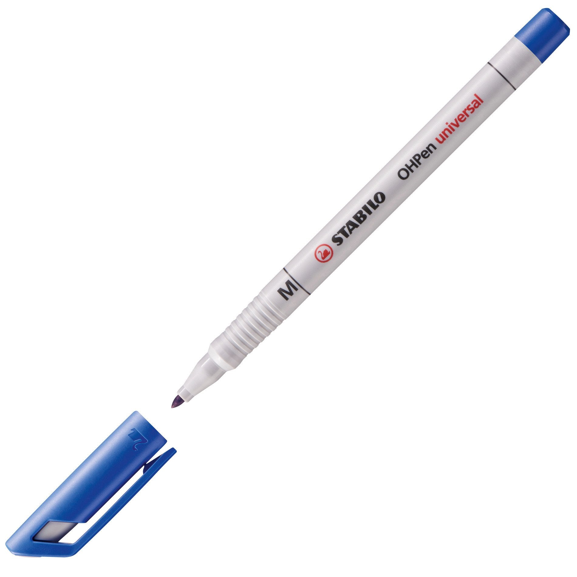 STABILO Non-Permanent-Marker OHPen universal – mittel 1 mm – blau – trocken abwischbar