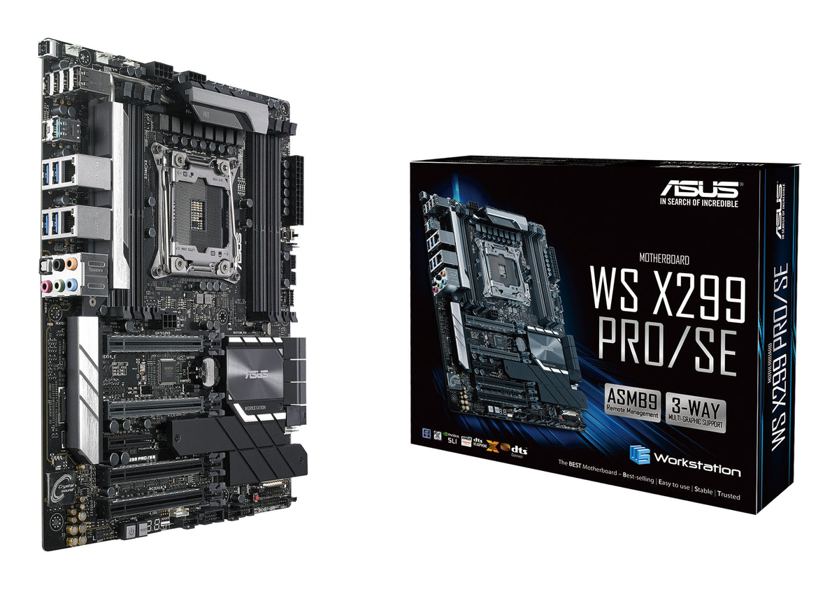 ASUS WS X299 PRO/SE – Mainboard – LGA 2066, Intel X299, ATX, DDR4, 256 GB, 8×DIMM