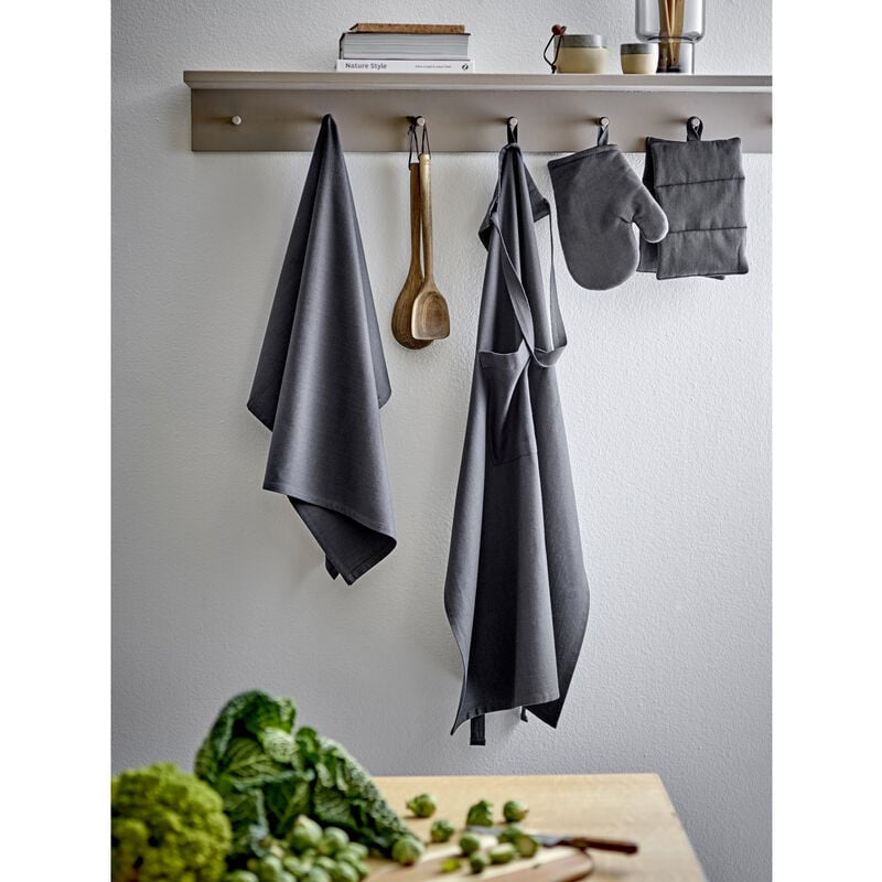 Södahl Harmony – Schürze 70 × 90 cm, Baumwolle (recycelt), dunkelgrau