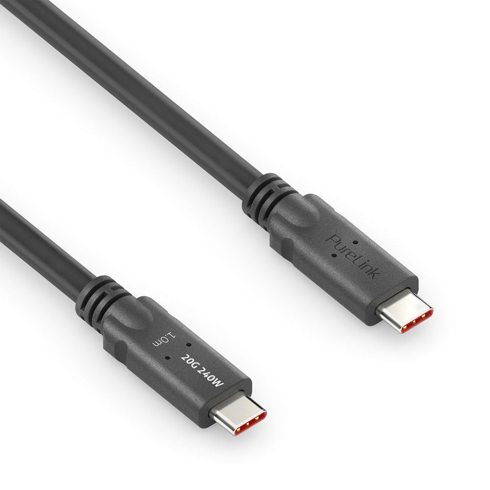 PureLink USB-Kabel, USB-C zu USB-C, 1 m, Lade-/Datenkabel