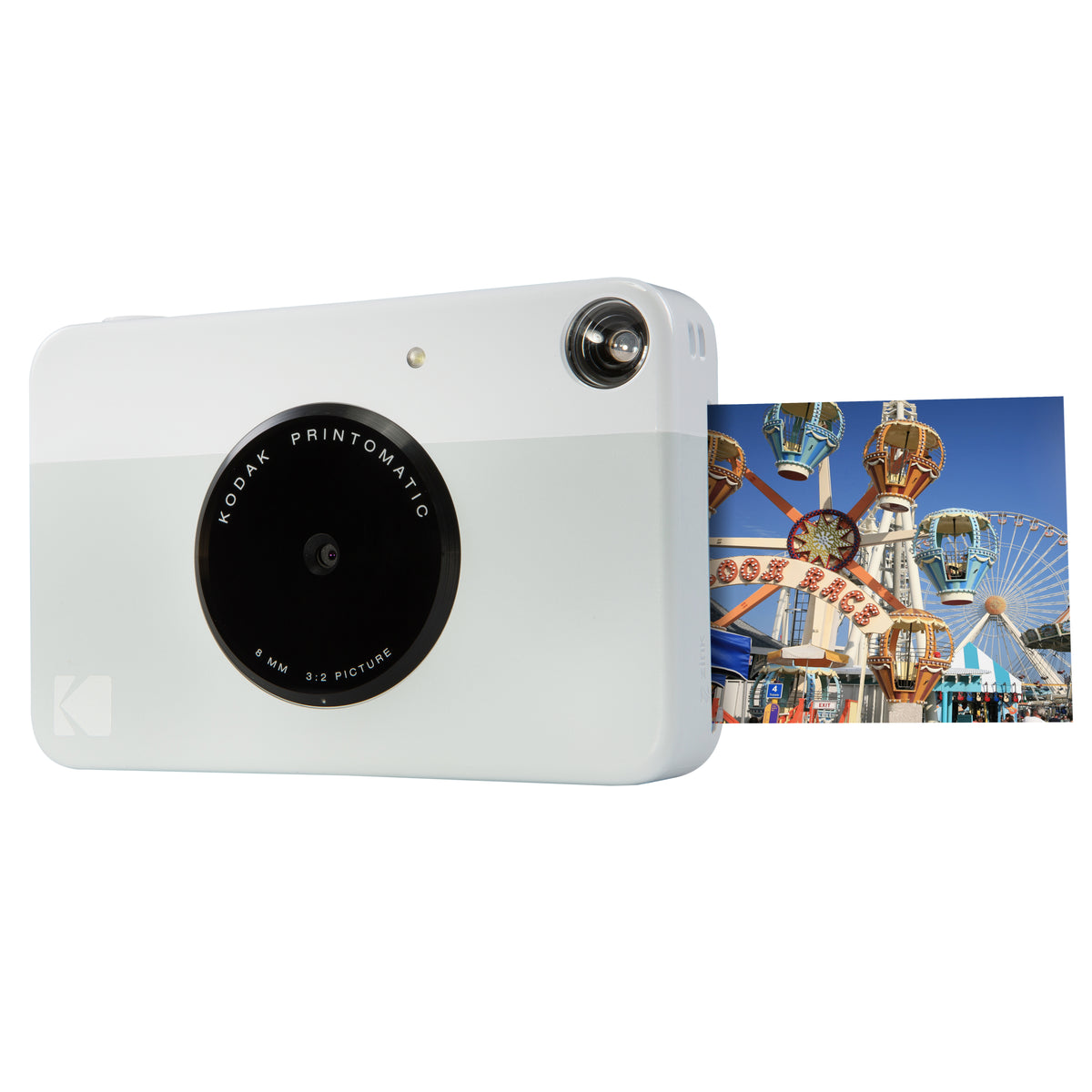Kodak Printomatic – Kompaktkamera, Fotopapier 50,8×76,2 mm, akkubetrieben, grau