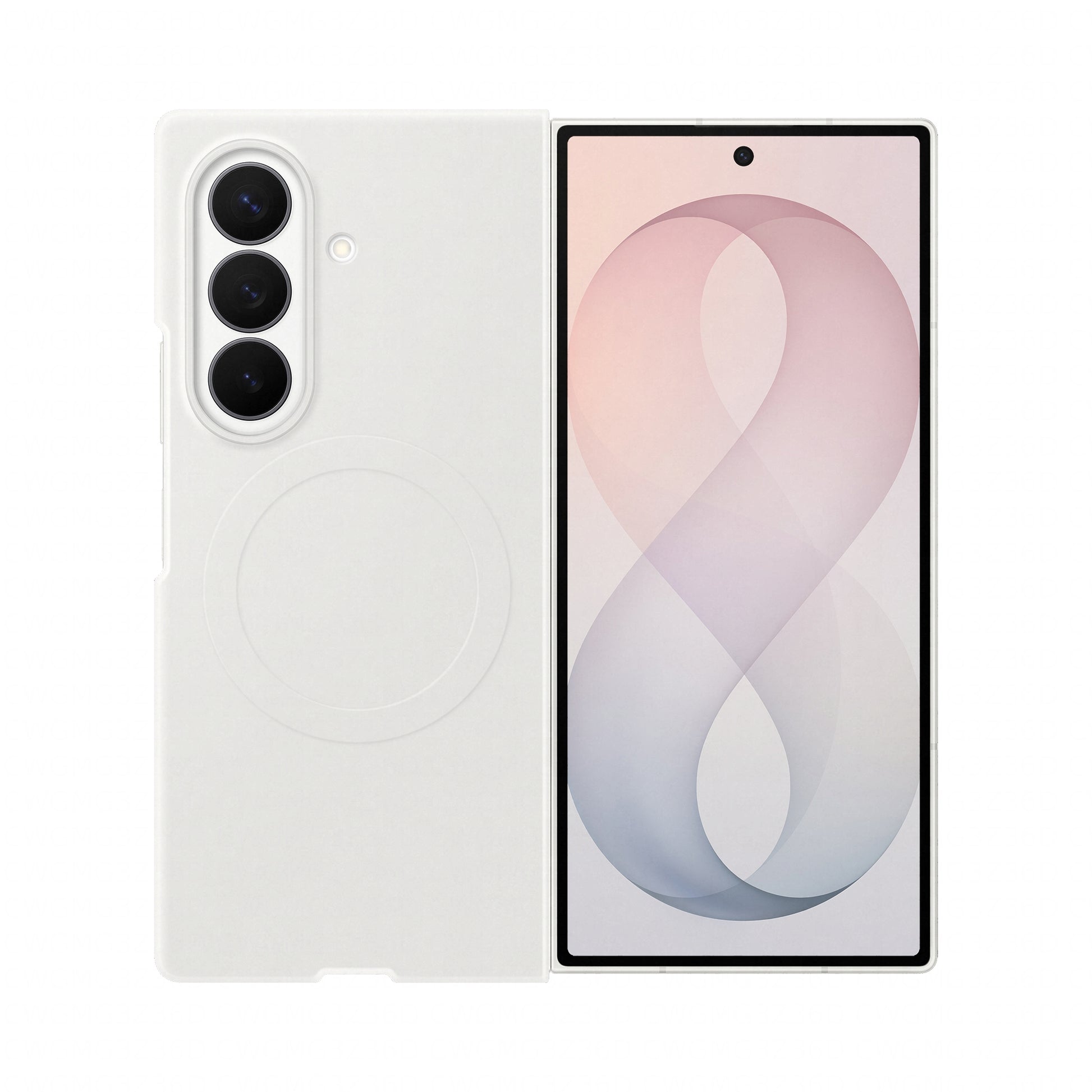 Samsung Backcover – für Samsung Galaxy Z Fold8, Silikon, Weiss, schlagfest
