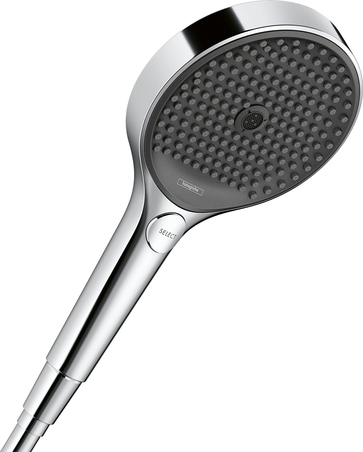 Hansgrohe Handbrause Rainfinity – 13 cm, Kunststoff, 3 Strahlarten, Chrom