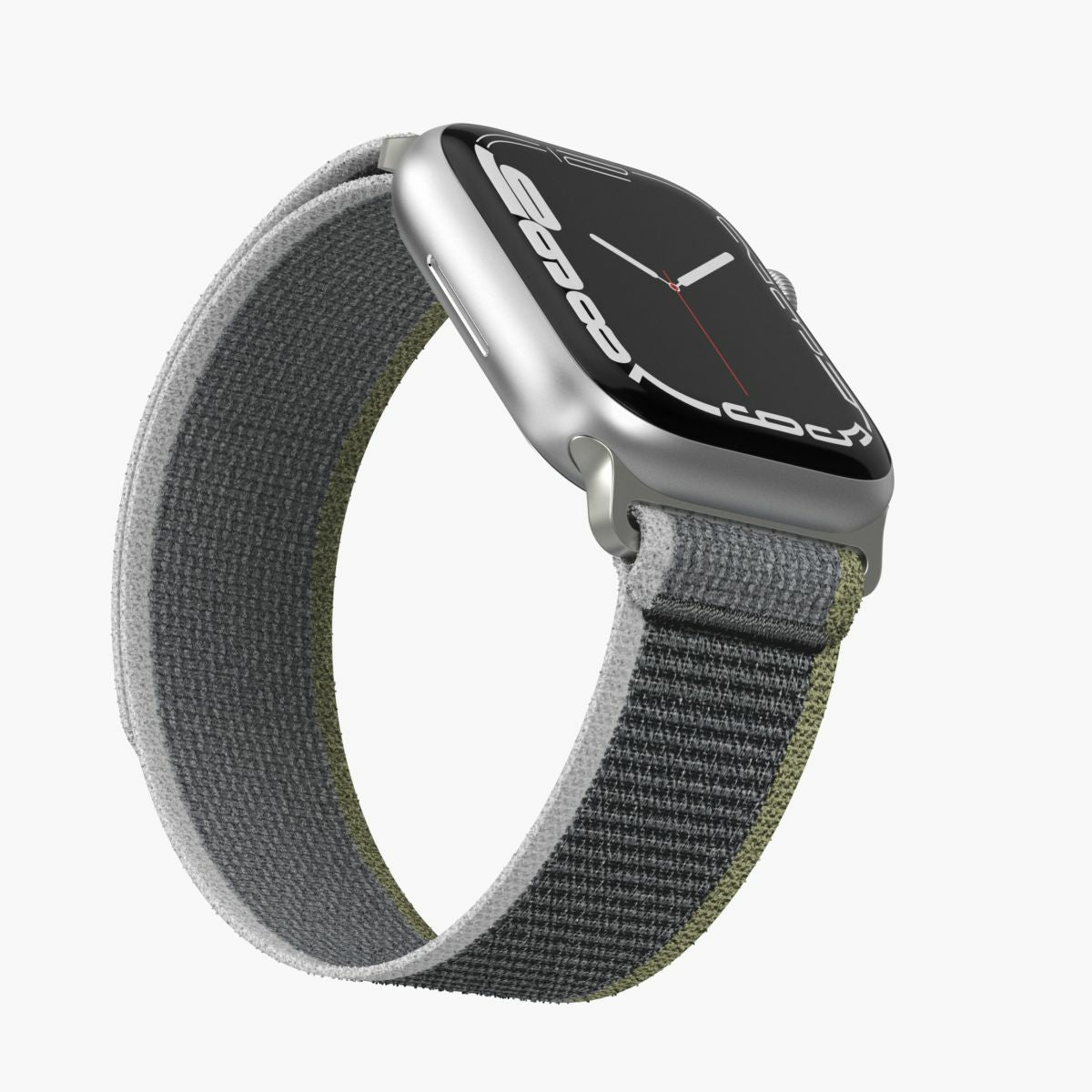 Vonmählen Trekking Case 1 – Armband – für Apple Watch 38 mm, 40 mm, 41 mm, Grün/Grau, Nylon