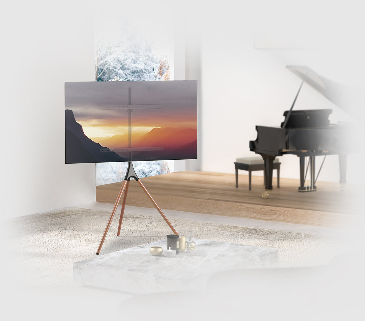 myWall My Wall HT 22 – Displayständer, schwenkbar, höhenverstellbar, für 32–75", VESA 200×200–600×400, bis 32 kg