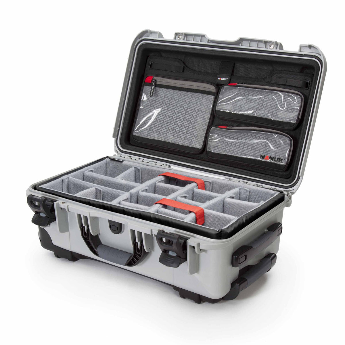 Nanuk Schutzkoffer 935 – Nylon, wasserdicht, Silber, 55,9 × 22,9 × 35,6 cm