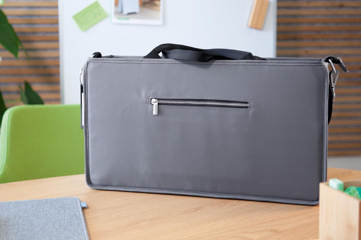 Sigel Tragetasche Desk Sharing Bag – 15,1 l, rPET, grau, 36 × 28 × 15 cm