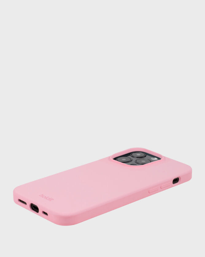 HoldIt Backcover – für Apple iPhone 15 Pro Max, Silikon, Pink, Kabelloses Laden