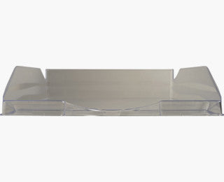 Exacompta ECOTRAY – Briefkorb für A4+, hoch, Polystyrol (PS), grau, 345 × 65 × 255 mm