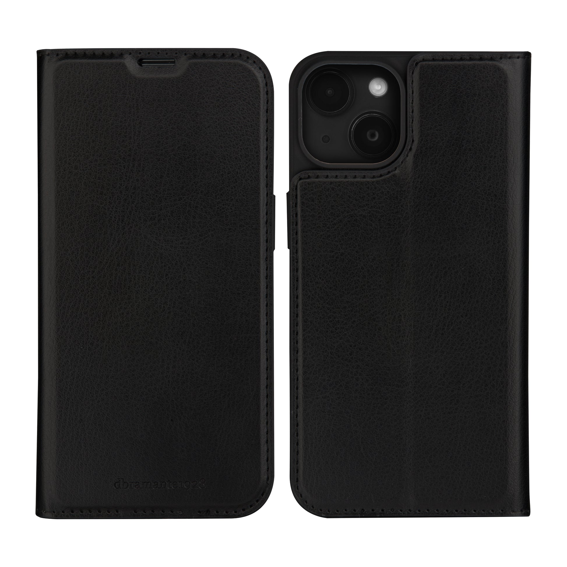 dbramante1928 Bergen Wallethülle – für Apple iPhone 15, 1 Kartenfach, schwarz