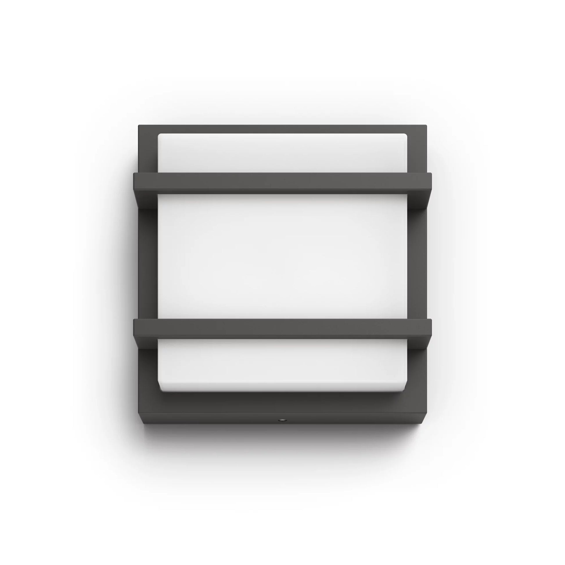 Philips by Signify Philips Aussenwandleuchte – 800 lm, 3,8 W – Warmweiss, 2700 K – IP44 – Netzbetrieb – Grau – Aluminium