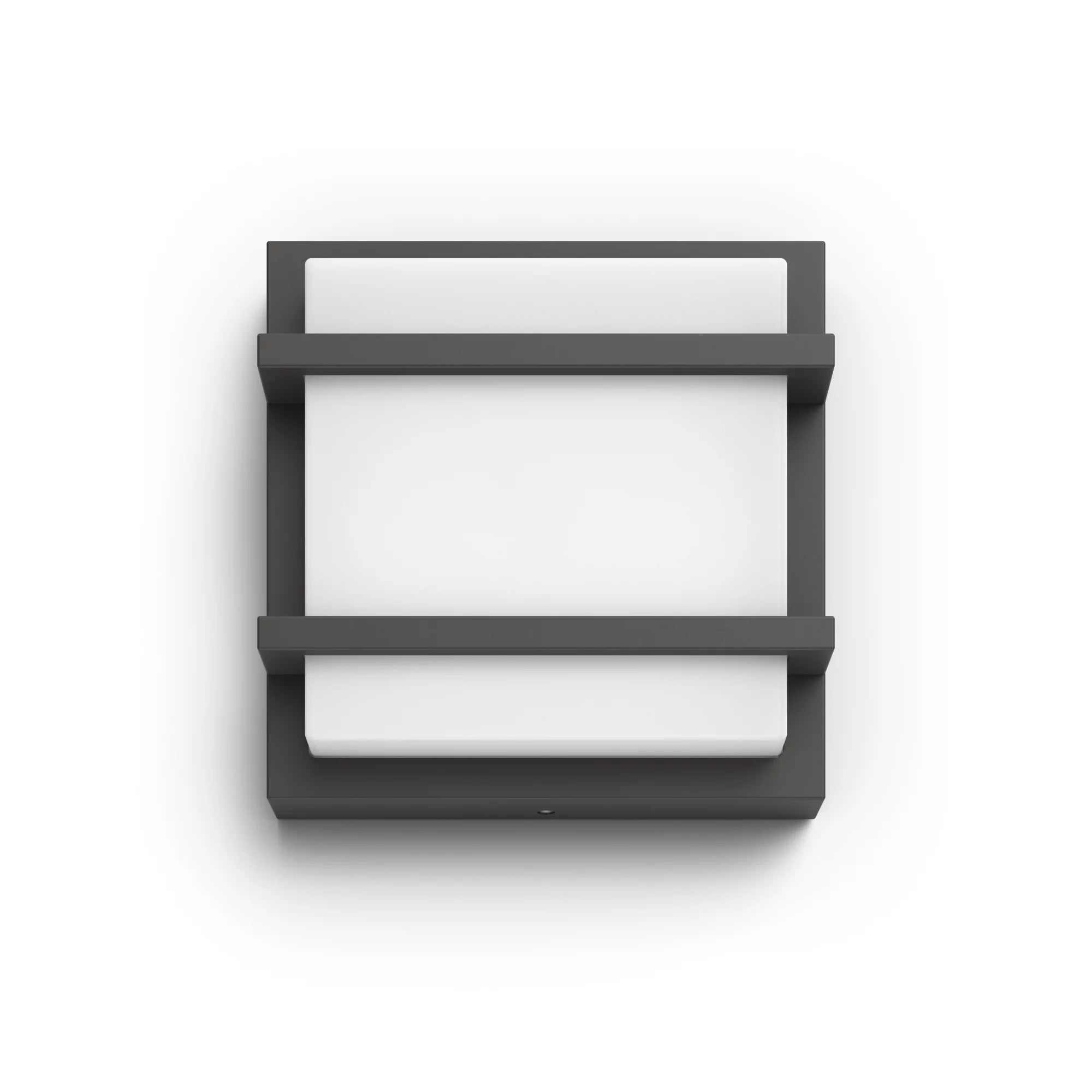 Philips by Signify Philips Aussenwandleuchte – 800 lm, 3,8 W – Warmweiss, 2700 K – IP44 – Netzbetrieb – Grau – Aluminium