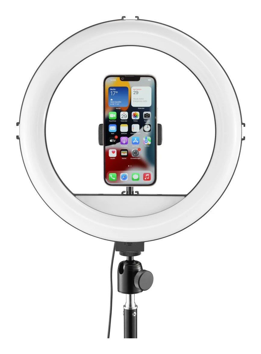 Hama SpotLight Steady 120 III Streaming-Licht – 1020 lm, 3000–6500 K – 1/4" Gewinde – USB