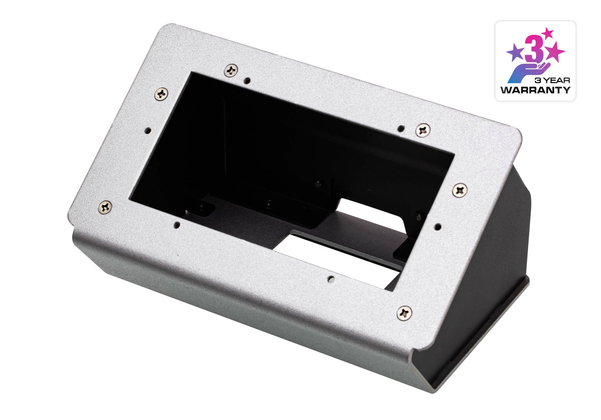 ATEN VK102 – Tischplatten-Bausatz (EU, 2-Port), Tisch-/Wandmontage, für ATEN VK0200/VK112EU/VK320, Silber