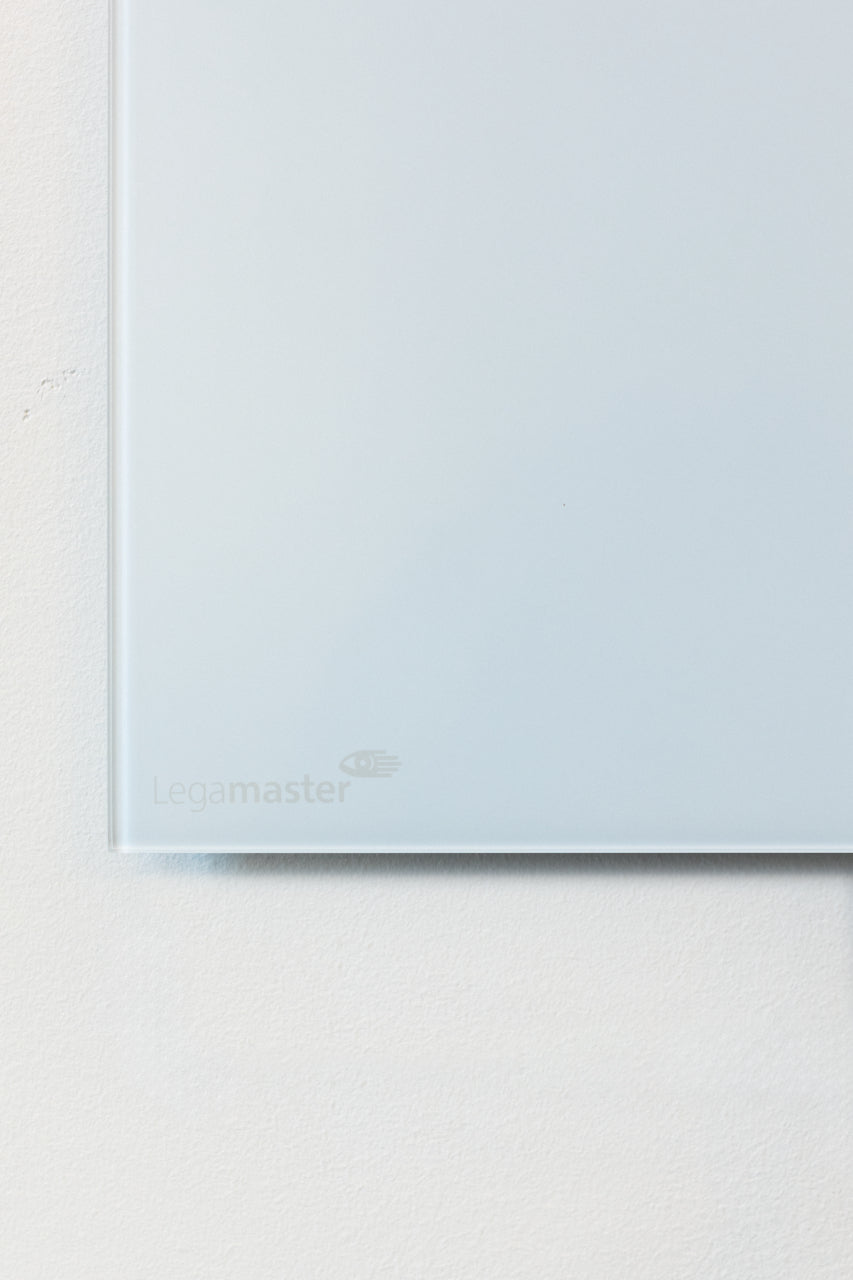 Legamaster Whiteboard – 150 × 100 cm, Glas (matt), magnetisch, Wandmontage, inkl. 2 Magnete