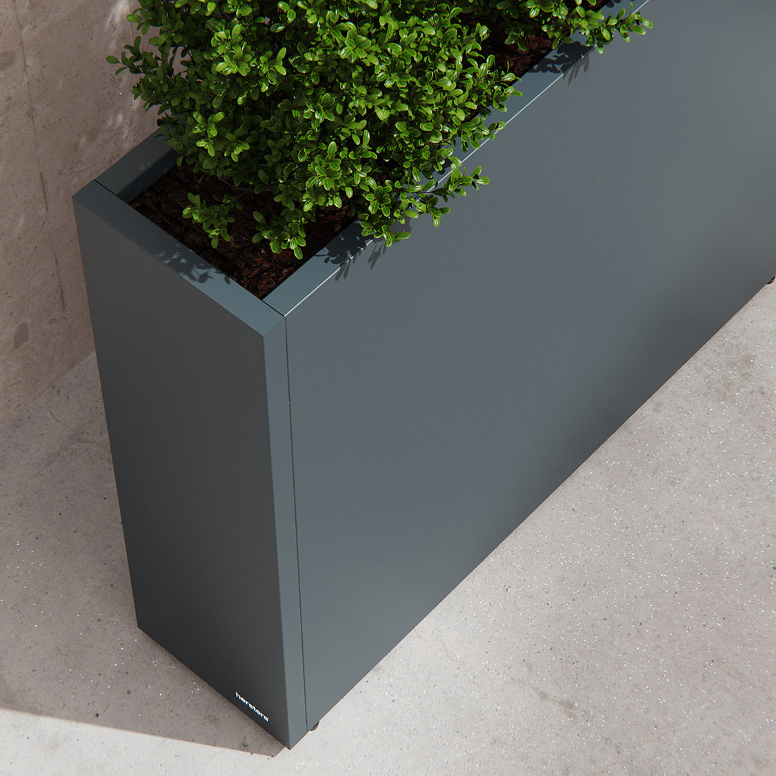 Herstera Pflanzgefäss – 100 × 80 × 40 cm – verzinkter Stahl, weiss