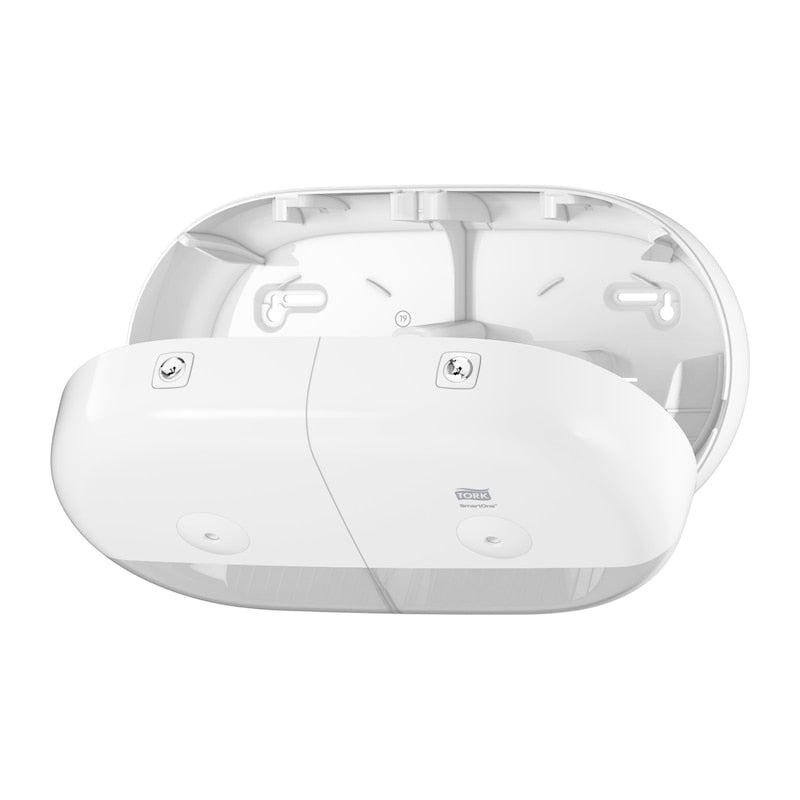 Tork SmartOne – Toilettenpapierspender – Kunststoff, Weiss, für Tork T9 Nachfüllungen, 15,6 × 39,8 × 22,1 cm