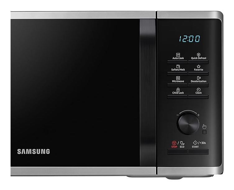 Samsung Solo-Mikrowelle MS23K3515AS – 23 l, Keramikboden, 800 W – Silber