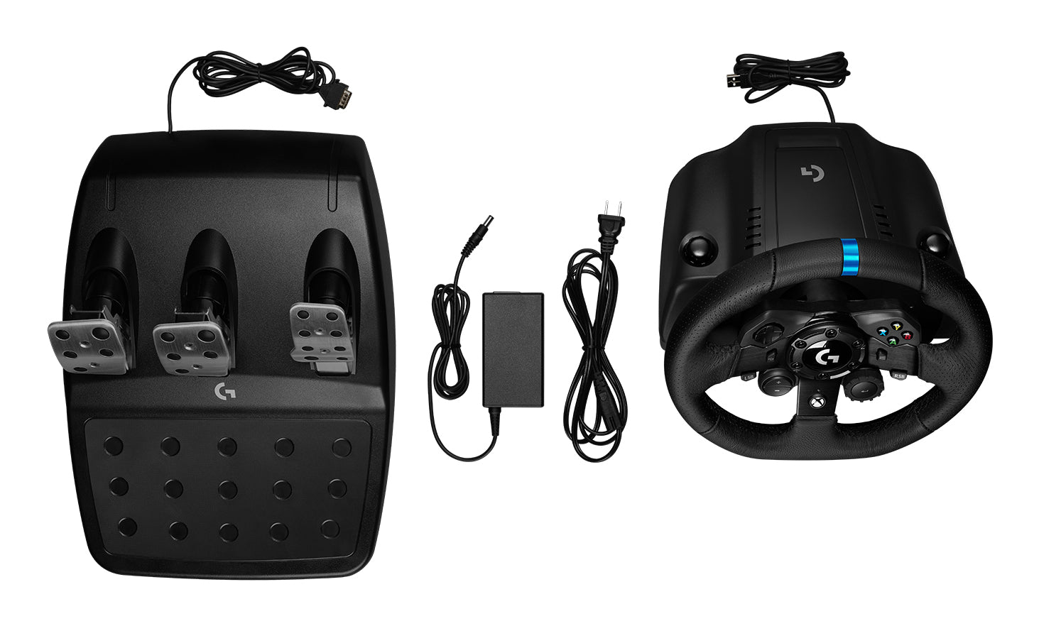 Logitech G G923 – Gamepad – USB (kabelgebunden), Force-Feedback, 900° Drehwinkel, für PC & PlayStation