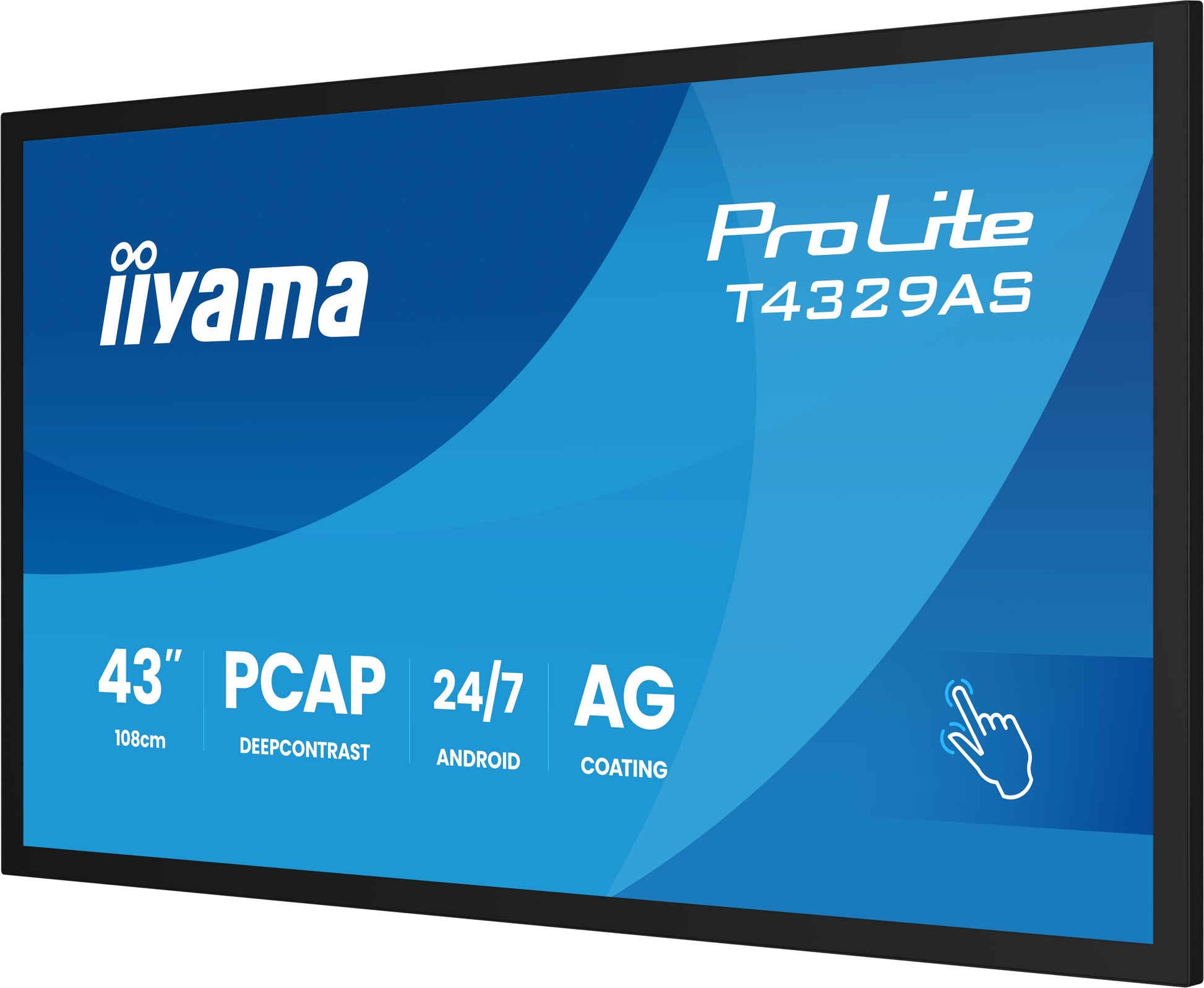 iiyama Interaktives Touch-Display, 43", Ultra HD 4K, 500 cd/m², Android