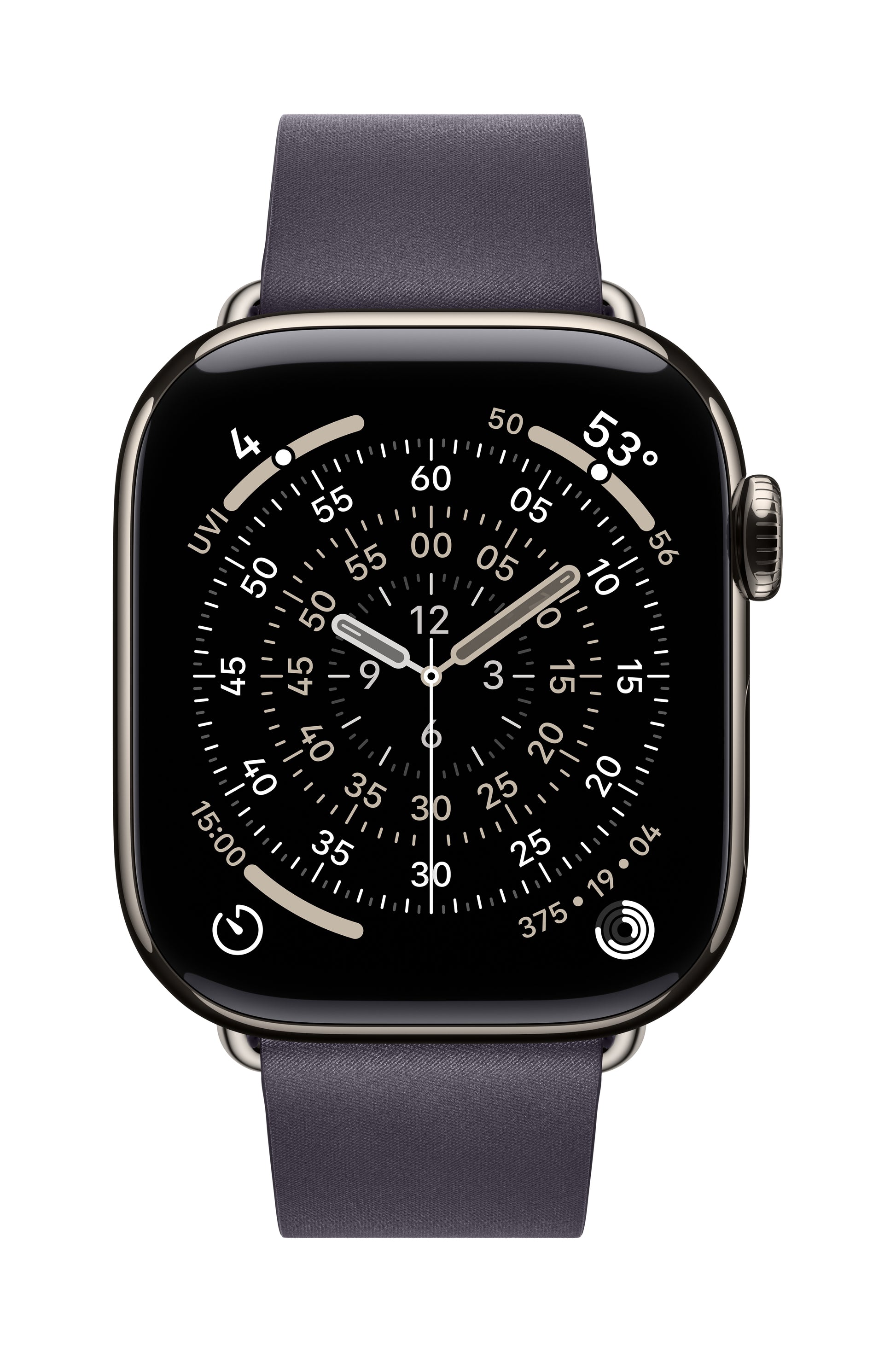 Apple Modern Buckle – Armband – für Apple Watch 42 mm, Midnight Purple, Grösse M, Polyester