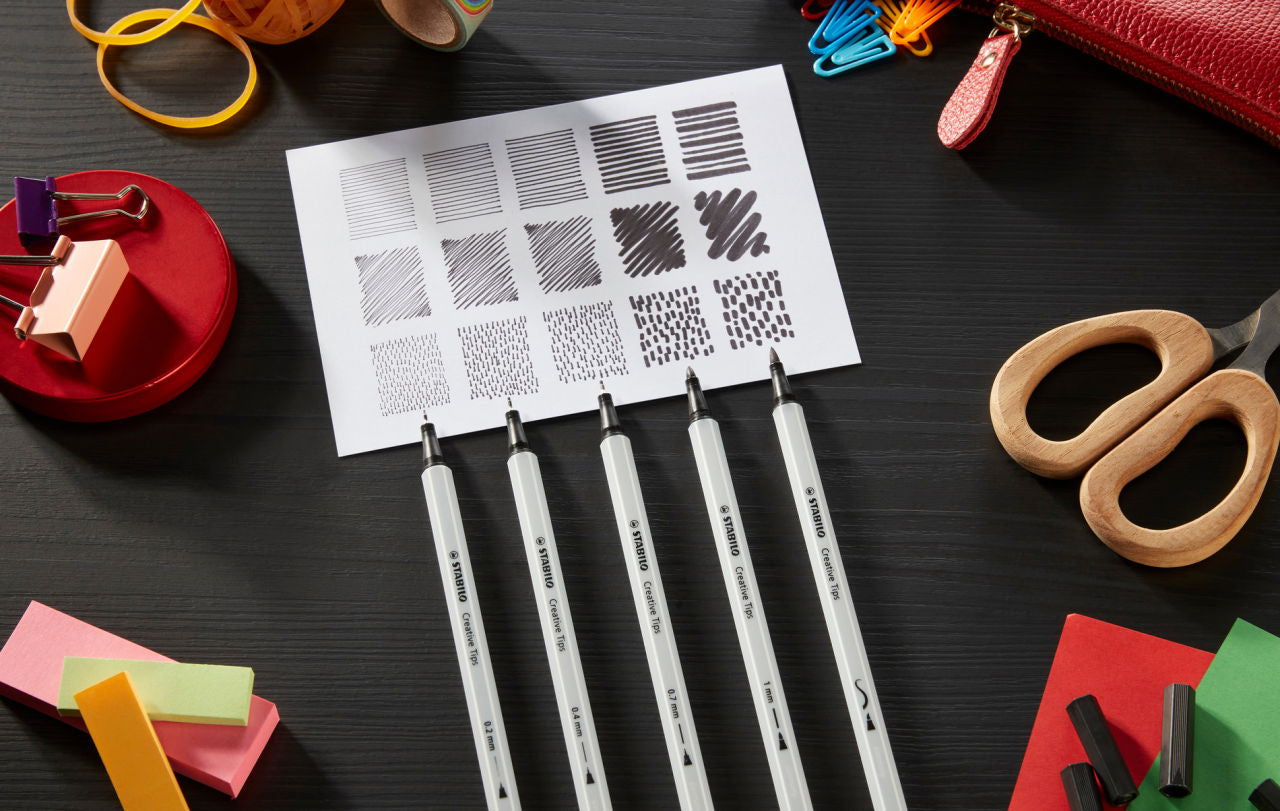 STABILO Faserschreiber-Set Creative Tips Arty Urban – 10 Farben