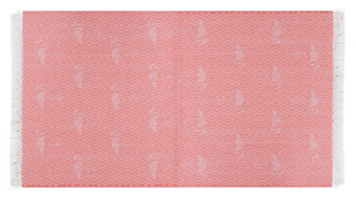Foutastic Strandtuch Muster – 100 × 180 cm, Rosa, 100% Baumwolle, 138 g/m²